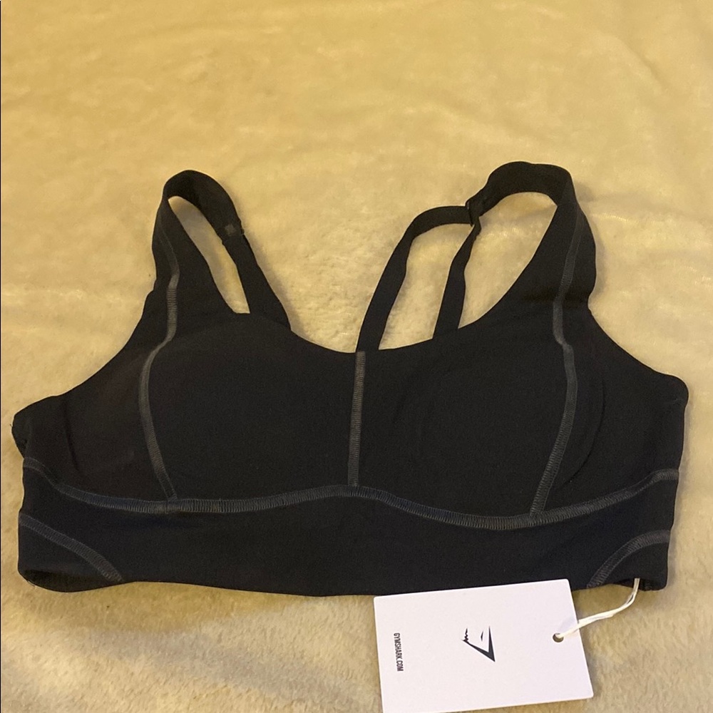 Gymshark Extra Support Black Sports Bra-NWT